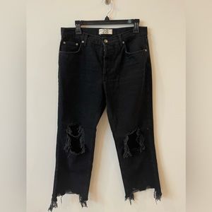 We The Free (Free People) Maggie Mid-Rise Straight-Leg Jeans